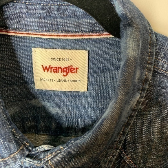 Wrangler Denim‎ Snap Button Shirt Size (No Tag) - Picture 9 of 9
